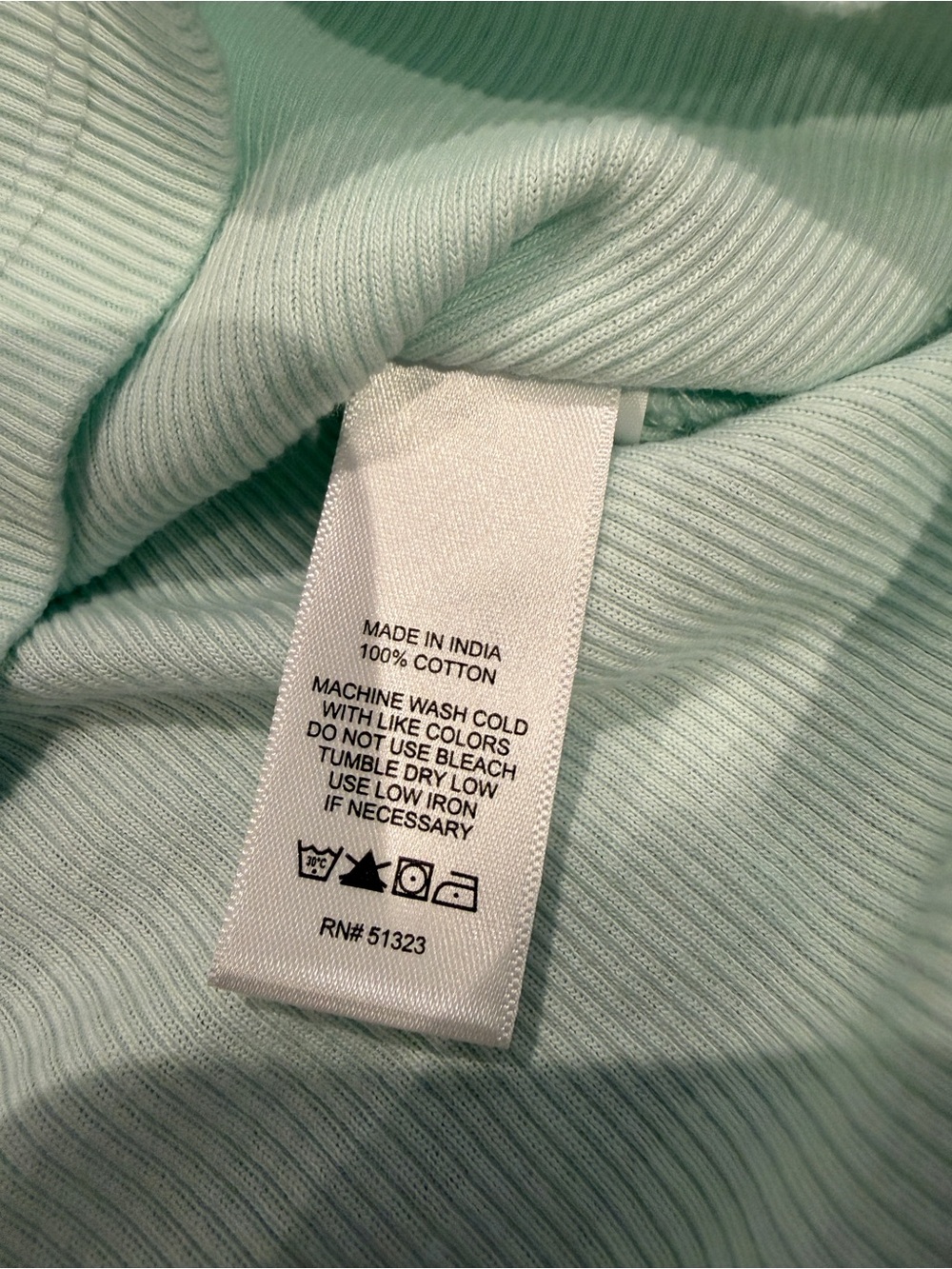 1.STATE Light Blue Ribbed Tee - Picture 7 of 7